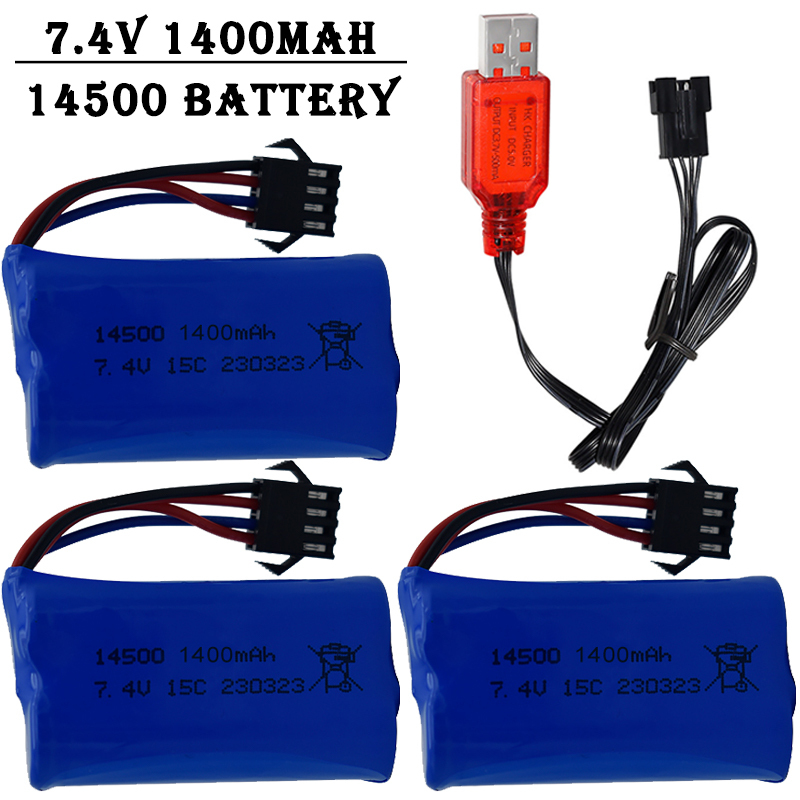 7.4V 1400mAh 14500 lithium-ion - Drone Battery Li-Ion recensie en prijs