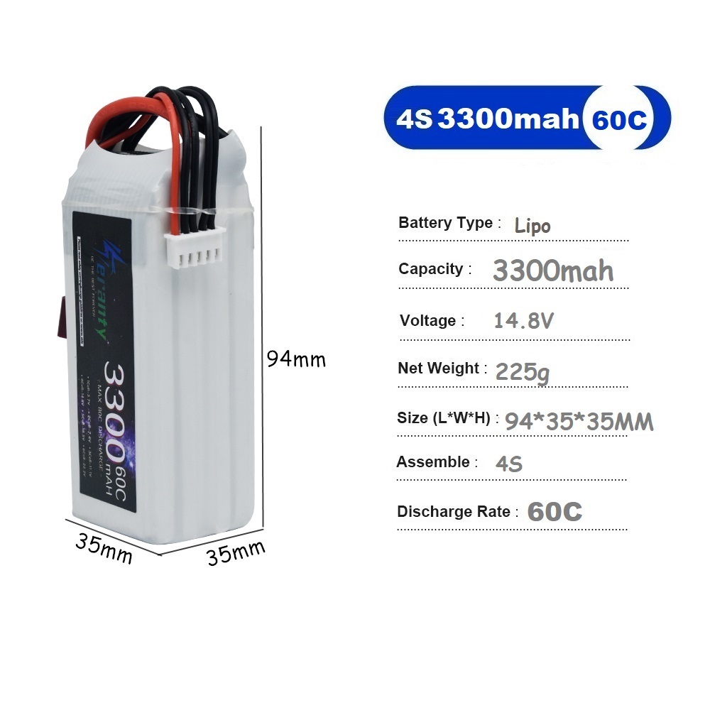 LiPo Rechargeable Battery 4S 3 - Drone Battery Connector recensie en prijs