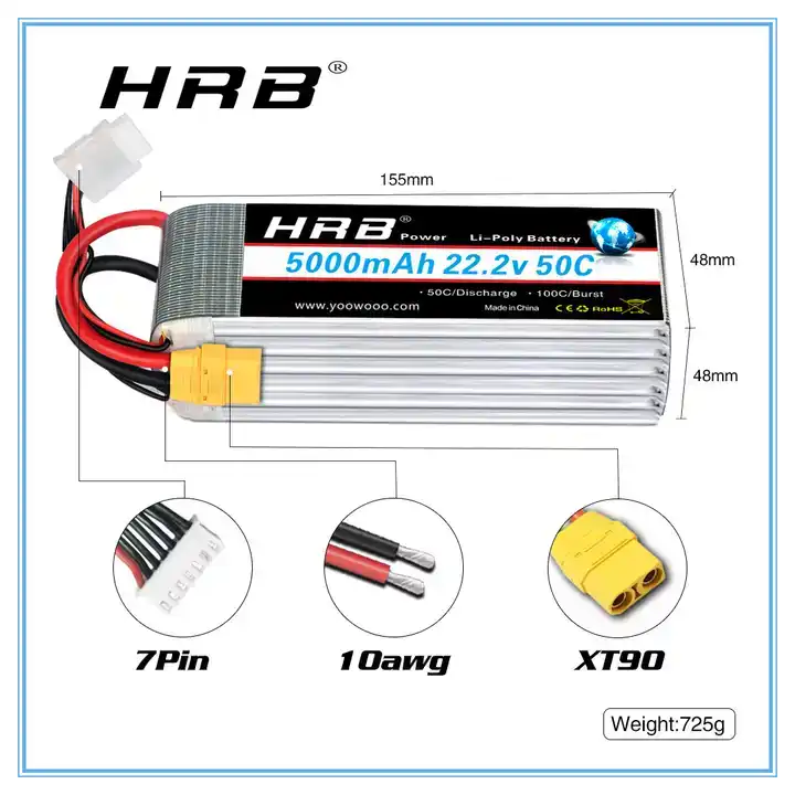 HRB Lipo Battery 2~6S 2200mah/ - Drone Battery 6S recensie en prijs