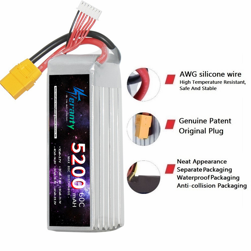 TERANTY 6S 5200mAh Lipo Batter - Drone Battery 6S recensie en prijs