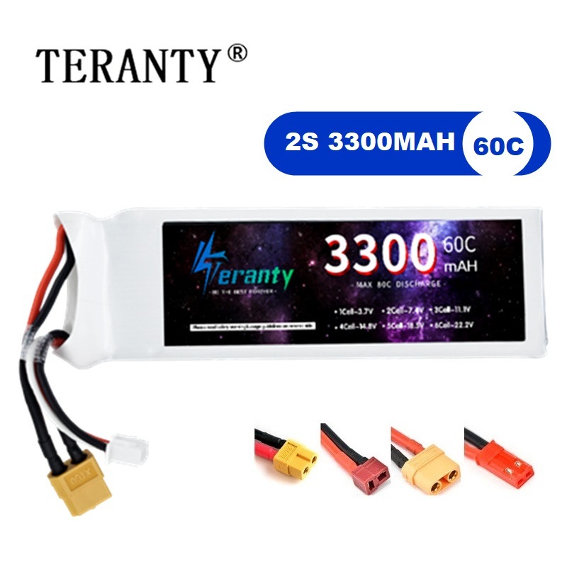 2S 7.4V LiPo Battery 3300mAh 6 - Drone Battery Connector recensie en prijs