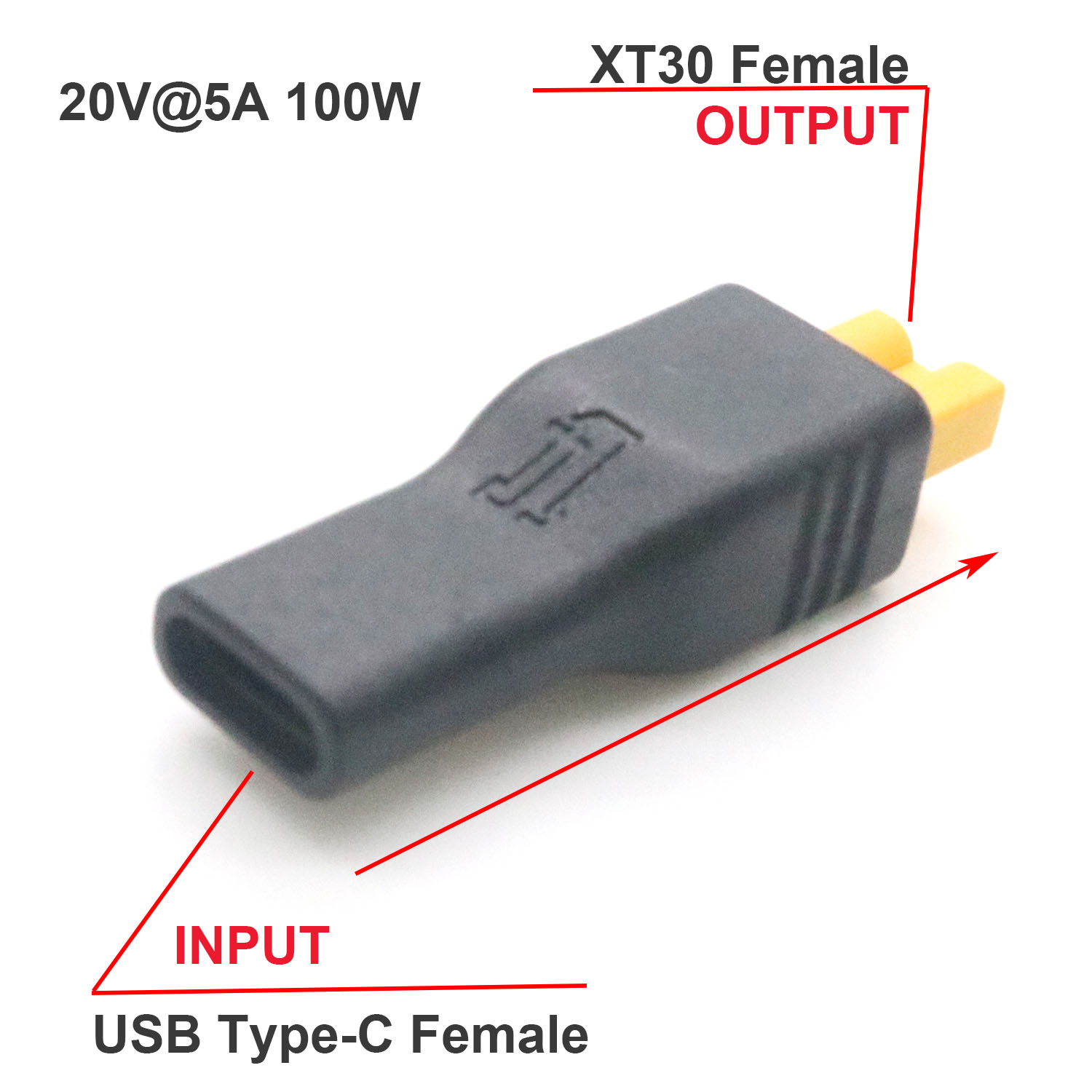 1pc USB Type C Female Input to - Drone Battery Connector recensie en prijs