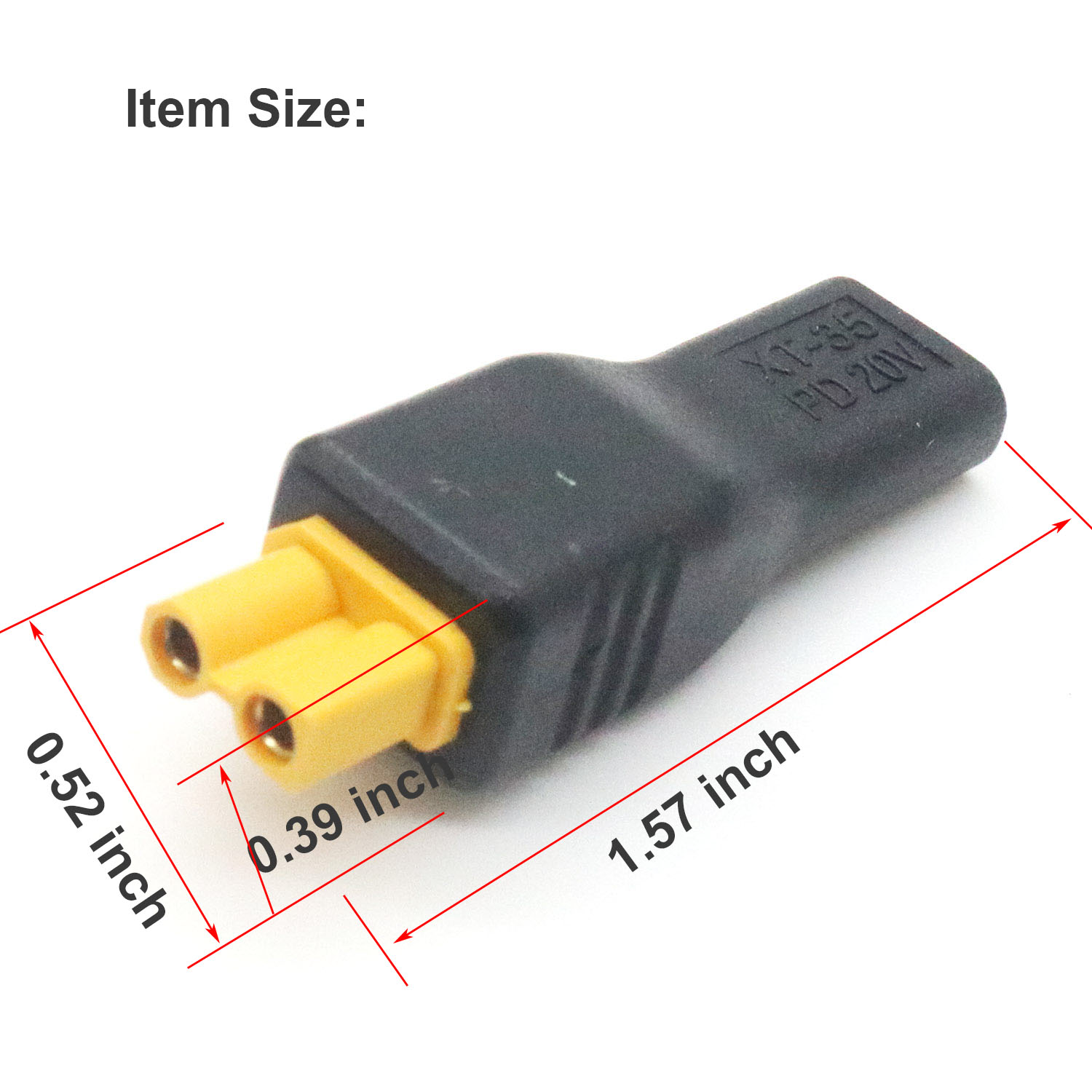1pc USB Type C Female Input to - Drone Battery Connector recensie en prijs