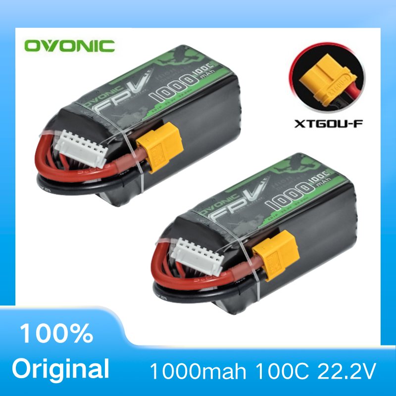 2Pcs OVONIC 1000mAh 100C 22.2V - Drone Battery 6S recensie en prijs
