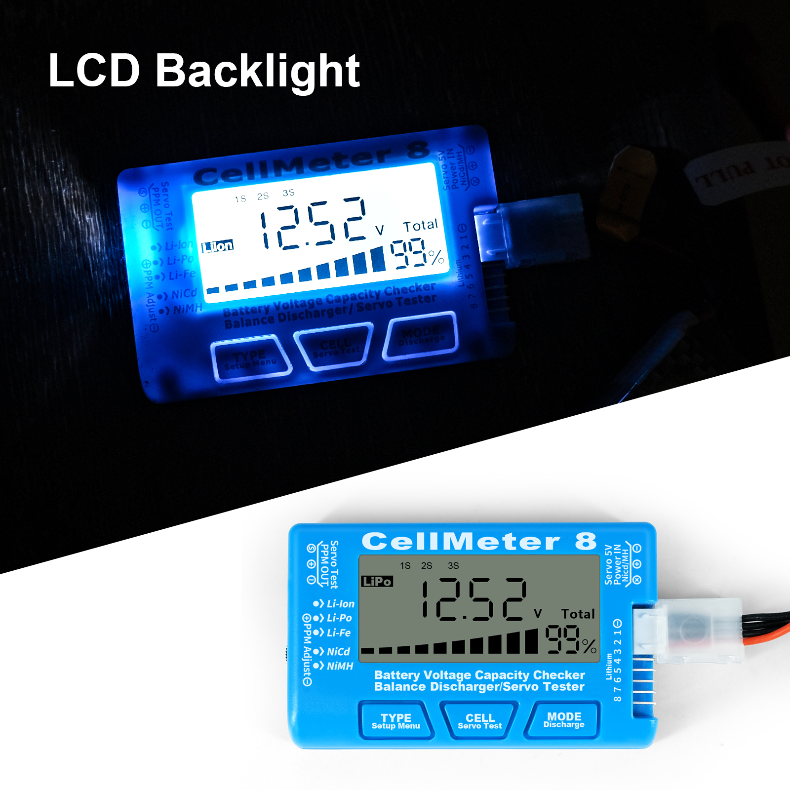 8 in 1 CellMeter 8 Battery Cap - Drone Battery Voltage Checker recensie en prijs