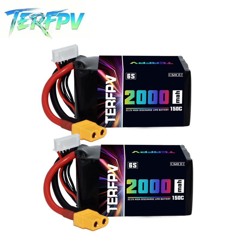 TERFPV 6S 22.2V 2000mAh 150C/3 - Drone Battery 6S recensie en prijs