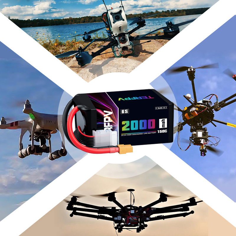 TERFPV 6S 22.2V 2000mAh 150C/3 - Drone Battery 6S recensie en prijs