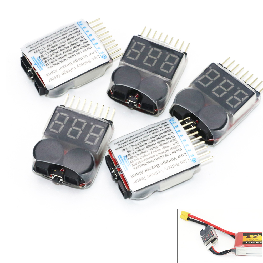 Lipo Battery Voltage Tester vo - Drone Battery Alarm recensie en prijs