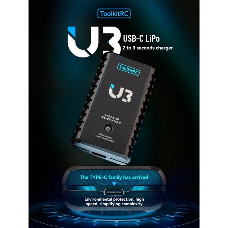 Toolkitrc U3 Battery 2A 25W 2- - Drone Battery 3S recensie en prijs