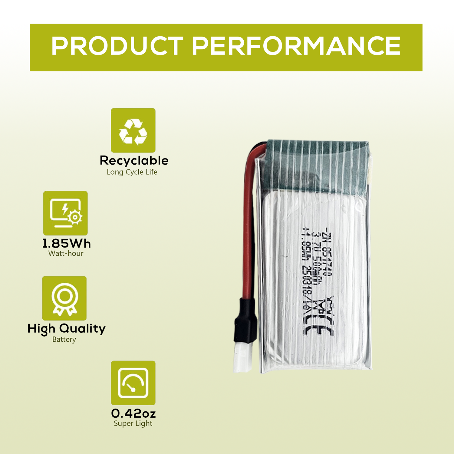 5Pcs 3.7V 500mAh LiPo Batterie - Drone Battery Balance Charger recensie en prijs